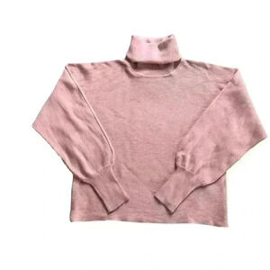 Olive & Oak NWT Turtleneck Ribbed Sweater Winter Blush Size M